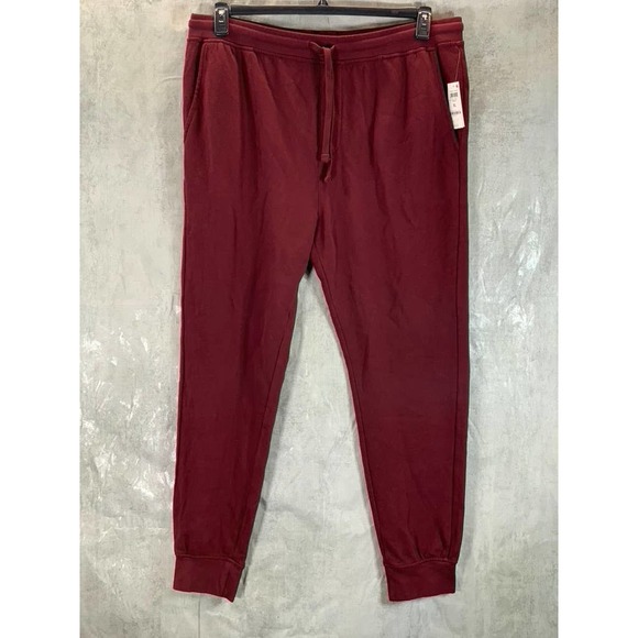 And Now This Men's Maroon Fleece Drawstring Waist Pull-On Jogger Sweatpant SZ XL - Picture 1 of 10